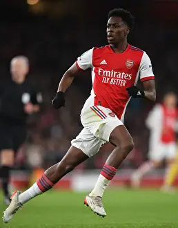 Arsenal V Liverpool Carabao Cup 2021-22 Prints: Arsenal's Albert Sambi Lokonga Goes Head-to-Head with Liverpool in Carabao Cup Semi-Final Showdown