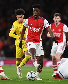 Arsenal V Liverpool Carabao Cup 2021-22 Prints: Arsenal's Albert Sambi Lokonga Readies for Carabao Cup Showdown Against Liverpool