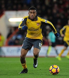 AFC Bournemouth V Arsenal 2016-17 Prints: Arsenal's Alex Iwobi in Action Against AFC Bournemouth, Premier League 2016-17