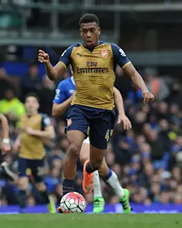 Everton V Arsenal 2015-16 Prints: Arsenal's Alex Iwobi in Action Against Everton - Premier League 2015-16
