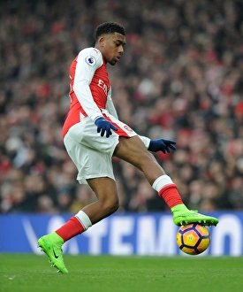 Arsenal V Hull City 2016-17 Prints: Arsenal's Alex Iwobi in Action against Hull City (2016-17)