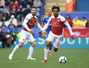 Leicester City V Arsenal 2018-19 Prints: Arsenal's Alex Iwobi in Action against Leicester City - Premier League Showdown (2018-19)