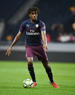 Arsenal V SS Lazio 2018-19 Prints: Arsenal's Alex Iwobi in Action Against SS Lazio: Pre-Season Friendly, Stockholm 2018