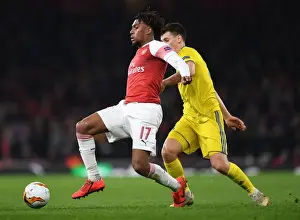 Arsenal's Alex Iwobi in Europa League Action vs BATE Borisov at Emirates Stadium