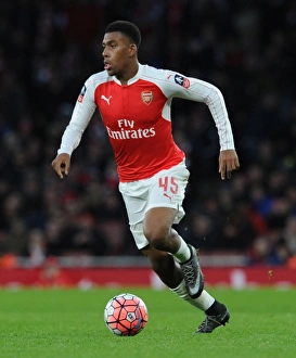 Arsenal V Sunderland FA Cup 2015-16 Prints: Arsenal's Alex Iwobi in FA Cup Action: Arsenal vs. Sunderland, 2016