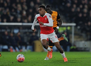 Arsenal's Alex Iwobi in FA Cup Action: Arsenal vs. Hull City (15/16)