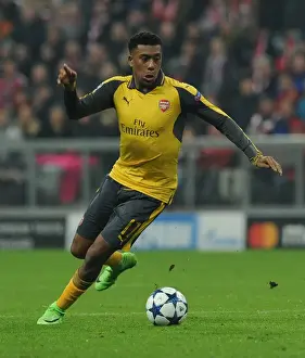 Bayern Munich V Arsenal 2016-17 Prints: Arsenal's Alex Iwobi Faces Bayern Munich in 2016-17 UEFA Champions League