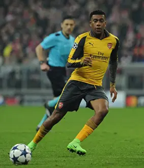 Bayern Munich V Arsenal 2016-17 Prints: Arsenal's Alex Iwobi Faces Bayern Munich in UEFA Champions League First Leg