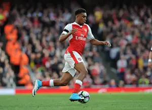 Arsenal V Manchester City 2016-17 Prints: Arsenal's Alex Iwobi Faces Manchester City in Premier League Showdown