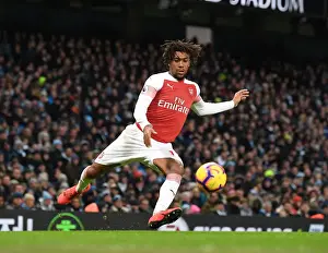 Manchester City V Arsenal 2018-19 Prints: Arsenal's Alex Iwobi Faces Manchester City in Premier League Showdown