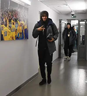 BATE Borisov V Arsenal 2018-19 Prints: Arsenal's Alex Iwobi Prepares for BATE Borisov Europa League Clash