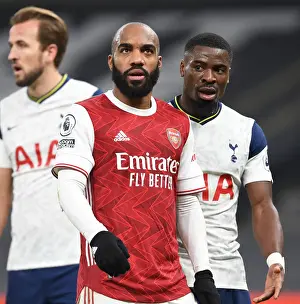 Tottenham Hotspur V Arsenal 2020-21 Prints: Arsenal's Alex Lacazette in Action against Tottenham Hotspur in the Premier League