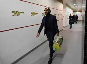 Arsenal's Alex Lacazette in the Changing Room Before Arsenal v Stade Rennais - UEFA Europa League Round of 16 Second Leg