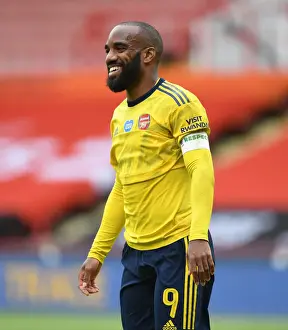 Arsenal's Alex Lacazette in FA Cup Quarterfinal Action Against Sheffield United