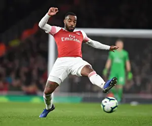 Arsenal V Newcastle United 2018-19 Prints: Arsenal's Alex Lacazette Faces Newcastle United in the Premier League
