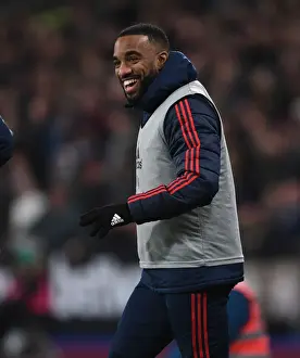 Arsenal's Alex Lacazette Ready to Sub in West Ham United vs Arsenal Premier League Clash