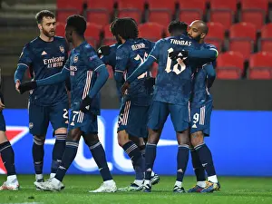Arsenal's Alex Lacazette Scores Fourth Goal in Europa League Quarterfinal Against Slavia Praha Amid Empty Stands