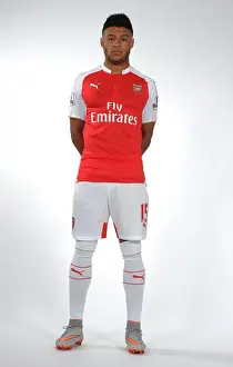 Arsenal's Alex Oxlade-Chamberlain at 2015-16 Team Photoshoot