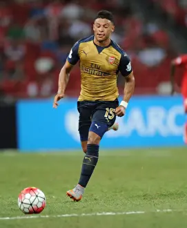 Arsenal's Alex Oxlade-Chamberlain in Action at Singapore Asia Trophy