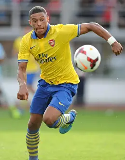Arsenal V Manchester City Pre Season 2013-14 Prints: Arsenal's Alex Oxlade-Chamberlain Faces Manchester City in Pre-Season Friendly, 2013
