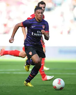 Cologne V Arsenal 2012-13 Prints: Arsenal's Alex Oxlade-Chamberlain Faces Off Against FC Cologne in 2012 Pre-Season Friendly