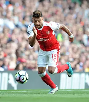 Arsenal V Manchester United 2016-17 Prints: Arsenal's Alex Oxlade-Chamberlain Faces Off Against Manchester United in Premier League Showdown