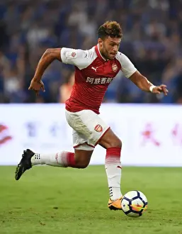 Arsenal V Chelsea - Pre Season 2017-18 Prints: Arsenal's Alex Oxlade-Chamberlain Goes Head-to-Head with Chelsea in Beijing Pre-Season Clash