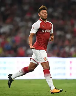 Arsenal V Chelsea - Pre Season 2017-18 Prints: Arsenal's Alex Oxlade-Chamberlain Goes Head-to-Head with Chelsea in Beijing Pre-Season Clash