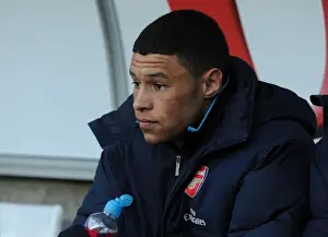 Swansea City V Arsenal 2011-12 Prints: Arsenal's Alex Oxlade-Chamberlain Ready for Swansea Clash (Swansea City vs Arsenal)