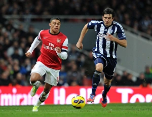 Arsenal's Alex Oxlade-Chamberlain vs. Goran Popov: A Battle at Emirates Stadium (2012-13)