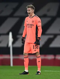 Arsenal's Alex Runarsson in Action at Empty Emirates: Carabao Cup Quarterfinal vs Manchester City