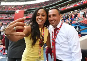 Arsenal's Alex Scott Comforts Injured Santi Cazorla Before FA Cup Final vs Chelsea