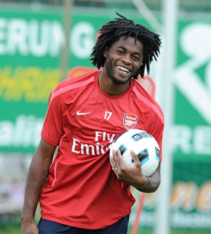 Pre Season 2010-11 Prints: Arsenal's Alex Song at 2010 Pre-Season Training, Austria