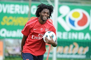Pre Season 2010-11 Prints: Arsenal's Alex Song at 2010 Pre-Season Training, Austria