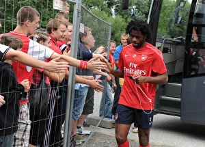 Pre Season 2010-11 Prints: Arsenal's Alex Song at 2010 Pre-Season Training, Austria