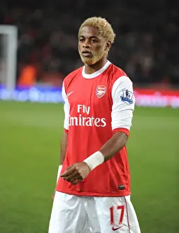 Arsenal V Manchester City 2010-11 Prints: Arsenal's Alex Song in Action Against Manchester City at the Emirates Stadium