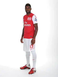 Arsenal's Alex Song at Emirates Stadium Photocall (April 8, 2011)