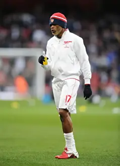 Arsenal's Alex Song in FA Cup Action Against Leeds United at Emirates Stadium