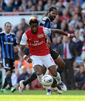 Arsenal's Alex Song Scores in 3-1 Victory over Stoke City, Barclays Premier League, Emirates Stadium, 10/23/11