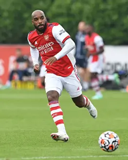 Arsenal's Alexandre Lacazette in Action: Arsenal vs Millwall (2021-22) Pre-Season Friendly