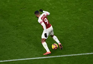 Arsenal V Cardiff City 2018-19 Prints: Arsenal's Alexandre Lacazette in Action Against Cardiff City (Premier League 2018-19)