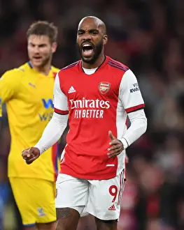 Arsenal V Crystal Palace 2021-22 Prints: Arsenal's Alexandre Lacazette in Action against Crystal Palace - Premier League 2021-22