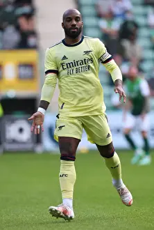 Hibernian V Arsenal 2021-22 Prints: Arsenal's Alexandre Lacazette in Action during Hibernian Friendly