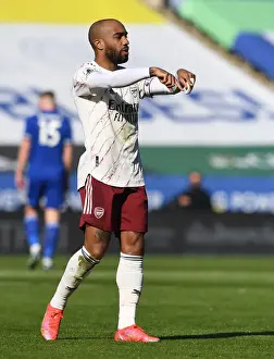 Leicester City V Arsenal 2020-21 Prints: Arsenal's Alexandre Lacazette in Action Against Leicester City - Premier League 2020-21