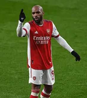 Arsenal's Alexandre Lacazette in Action against Southampton in the Premier League (2021-22)