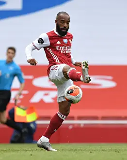 Arsenal's Alexandre Lacazette in Action against Watford in 2019-20 Premier League