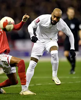 Arsenal's Alexandre Lacazette in FA Cup Action against Nottingham Forest