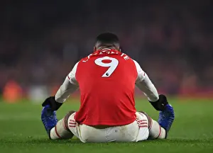 Arsenal V Manchester United 2019-20 Prints: Arsenal's Alexandre Lacazette Faces Off Against Manchester United in Premier League Showdown