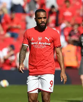Arsenal V Burnley 2017-18 Prints: Arsenal's Alexandre Lacazette Gears Up for Burnley Showdown (2017-18)