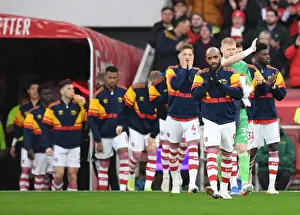 Arsenal V Southampton 2021-22 Prints: Arsenal's Alexandre Lacazette Leads Team Out vs Southampton (Premier League)